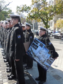 Первокурсники военно-морского лицея в Одессе приняли присягу