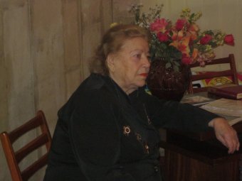 Знаменитая участница обороны Одессы встретилась с молодым поколением