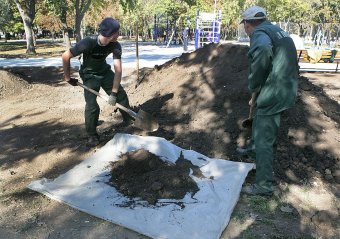 В Одессе продолжается благоустройство зеленых зон (фото)