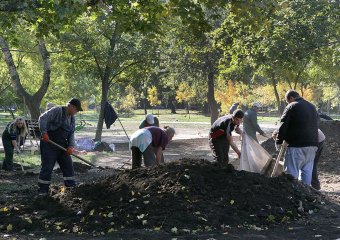 В Одессе продолжается благоустройство зеленых зон (фото)