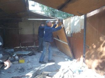 Власти Одессы отчитываются о демонтаже незаконно установленных гаражей (фото)