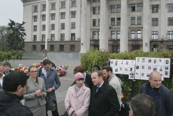Министр иностранных дел Дании Мартин Лидегорд возложил цветы на Куликовом поле