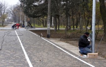 На Суворовской аллее появилась велодорожка (фото)