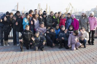 Одесские правоохранители провели день с детьми-сиротами из зоны АТО (фото)