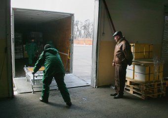 Из Швейцарии в Одессу прибыла «гуманитарка» (фото)