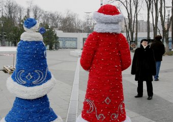 Одесса готовится к Новогодним праздникам (фото)