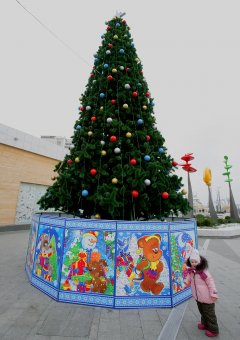 Одесса готовится к Новогодним праздникам (фото)