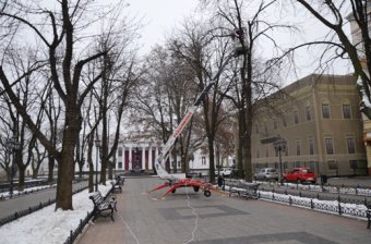 Одесса готовится к новогодним праздникам (фото)
