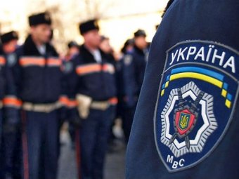 Одесские милиционеры отмечают День работников штаба