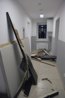 Фото с места ЧП: Сегодня ночью взорвали волонтерский центр