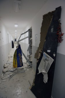Фото с места ЧП: Сегодня ночью взорвали волонтерский центр