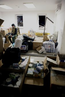Фото с места ЧП: Сегодня ночью взорвали волонтерский центр