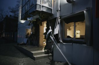 Фото с места ЧП: Сегодня ночью взорвали волонтерский центр