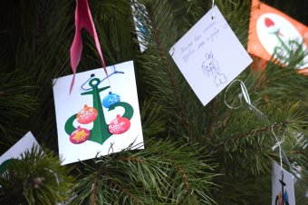 В Одессе появилось новогоднее Дерево желаний (фото)