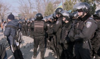 Общественники Одессы уничтожают парковку возле «Немо» (фото)