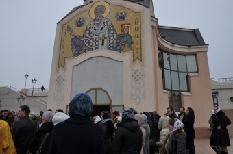 В День Святого Николая в Одессе освятили мозаичное панно на фасаде храма на морском вокзале (фото)