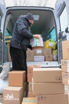Гуманитарная помощь для мирных жителей востока Украины, собранная в Одесской епархии, прибыла по месту назначения (фото