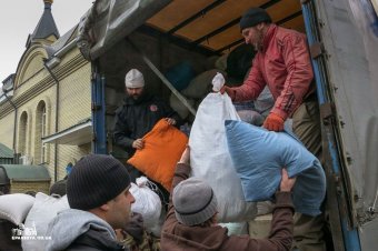 Гуманитарная помощь для мирных жителей востока Украины, собранная в Одесской епархии, прибыла по месту назначения (фото