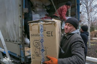Гуманитарная помощь для мирных жителей востока Украины, собранная в Одесской епархии, прибыла по месту назначения (фото