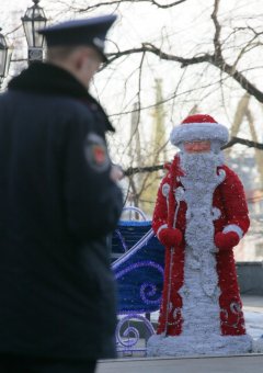 Шоу под зданием мэрии (фото)