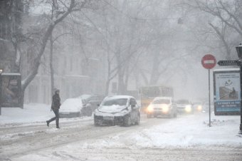 Снегопад в Одессе