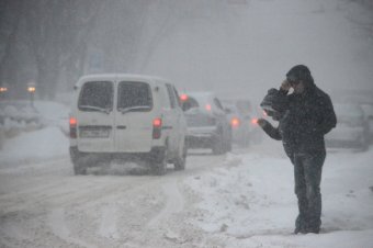 Снегопад в Одессе