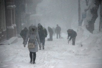 Снегопад в Одессе