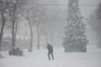 Снегопад в Одессе