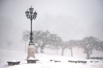 Снегопад в Одессе