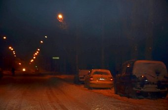 В Одессе расчистка дорог от снега велась всю ночь (фото)