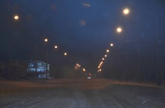 В Одессе расчистка дорог от снега велась всю ночь (фото)
