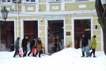 Снежное утро в Одессе