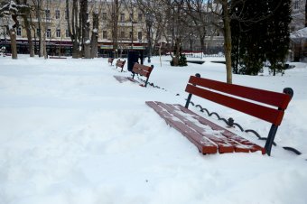 Снежное утро в Одессе