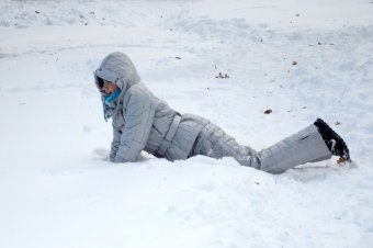 Снежное утро в Одессе