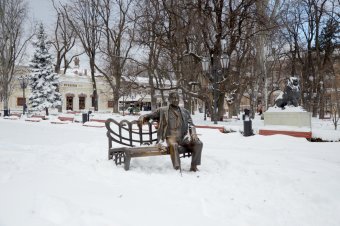 Снежное утро в Одессе