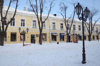 Снежное утро в Одессе