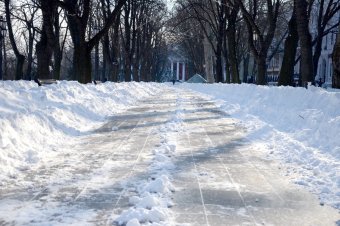 Снежное утро в Одессе