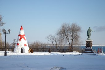 Снежное утро в Одессе