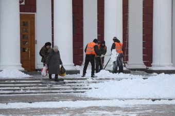 Снежное утро в Одессе