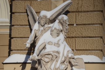 Снежное утро в Одессе