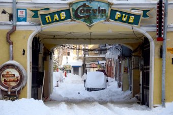 Снежное утро в Одессе