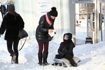 Как одесситы освобождали улицы от снега (фото)