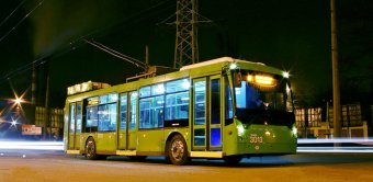Работа городского транспорта накануне Нового года