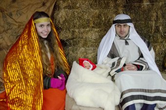 На Дерибасовской открылся рождественский вертеп