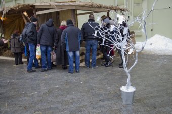 На Дерибасовской открылся рождественский вертеп