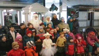 В одесском санатории состоялся новогодний праздник для детей вынужденных переселенцев