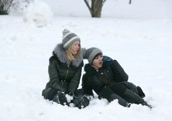 «Снежное побоище» в парке Победы (фото)