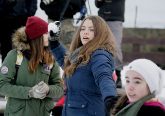 «Снежное побоище» в парке Победы (фото)