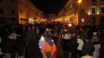 Православная молодежь Одессы провела Рождественский флешмоб (фото)