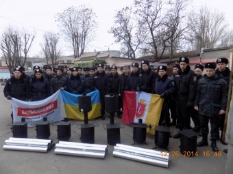 Одесская «Батьківщина» сделала бойцам Нацгвардии подарок